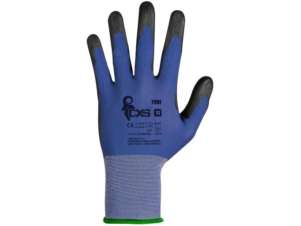 GLOVES CXS TURI, COATED BY POLYURETHANE