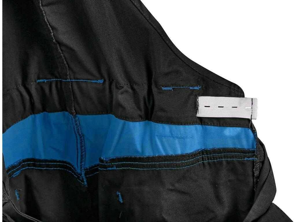 TROUSERS WITH BIB CXS SIRIUS BRIGHTON, BLACK-BLUE