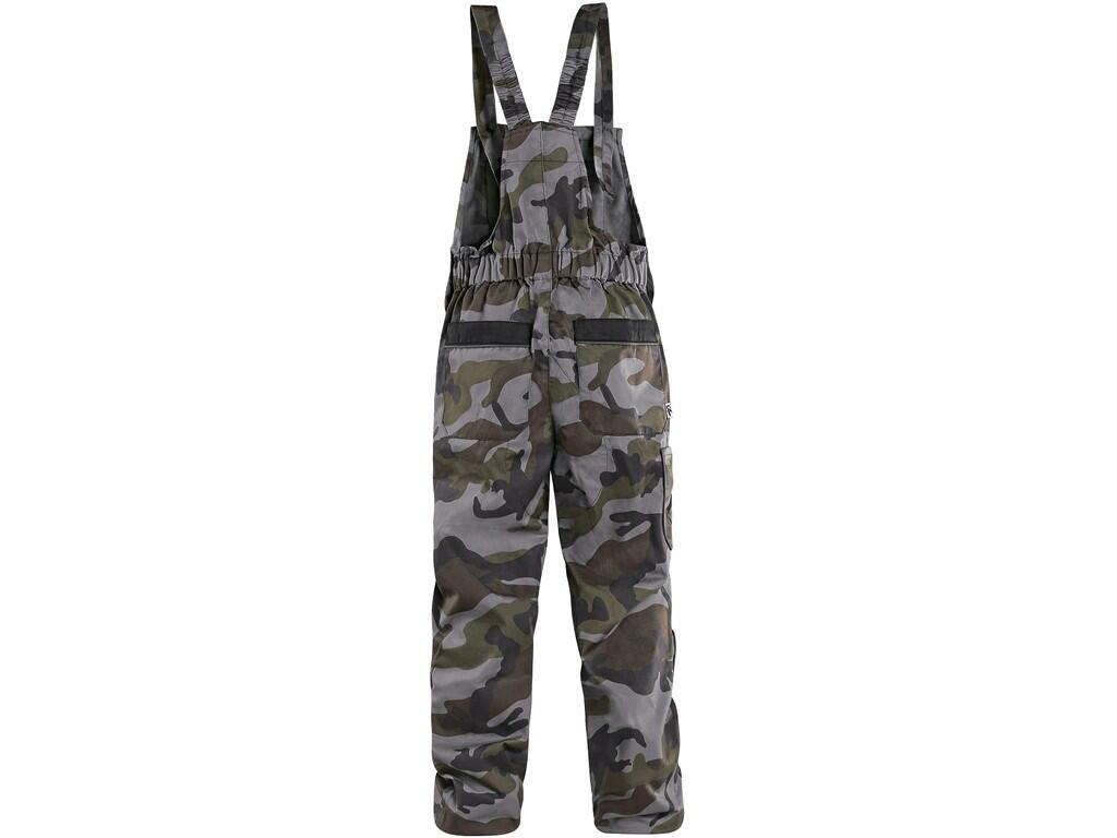 Children’s trousers with bib PINOCCHIO, camouflage