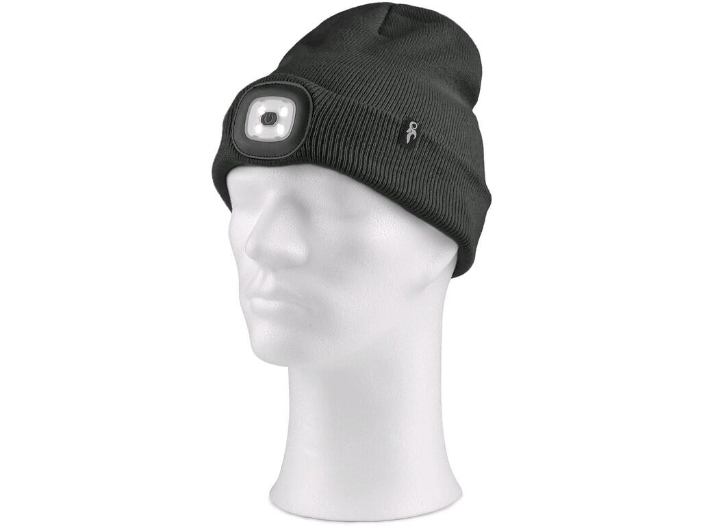 CAPPELLO CXS TYNAN CON LAMPADA LED, NERO