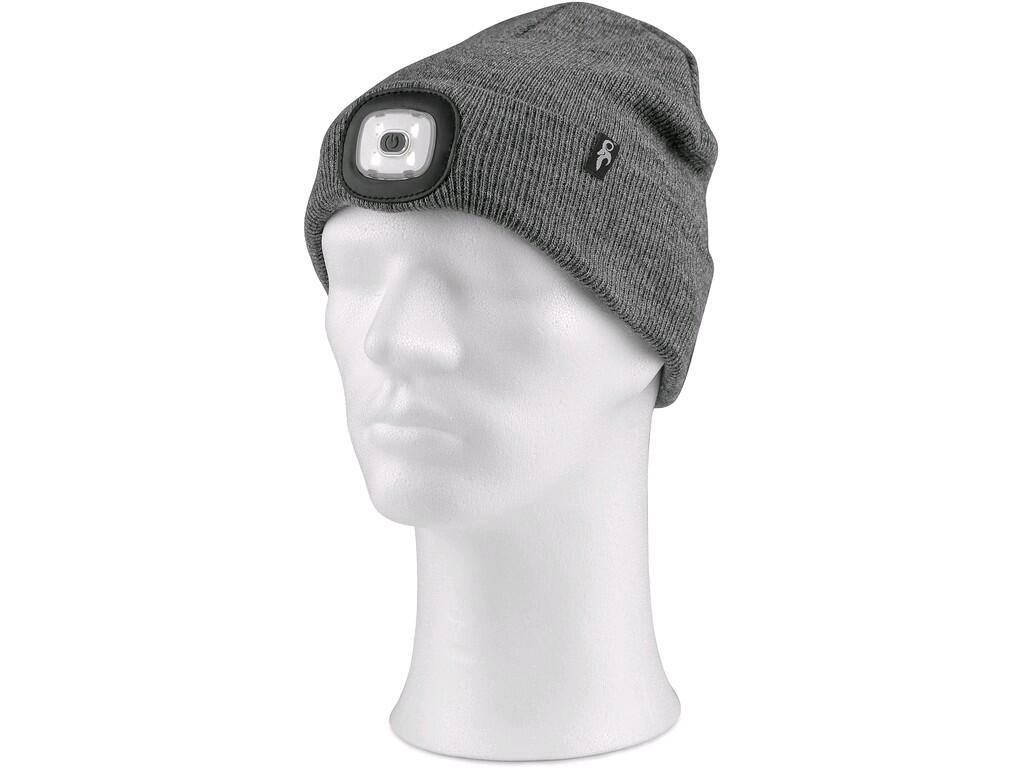CAPPELLO CXS TYNAN CON LAMPADA LED, GRIGIO