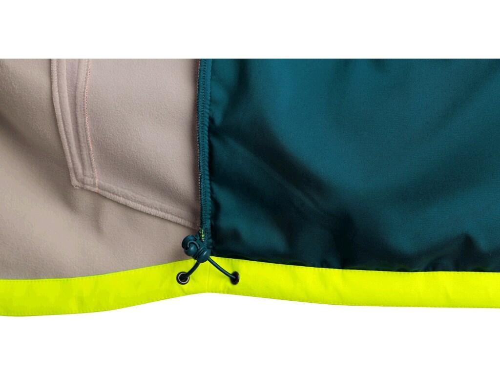 VESTE CXS BEDFORD, HAUTE VISIBLE, HOMME, SOFTSHELL, JAUNE-PETROL