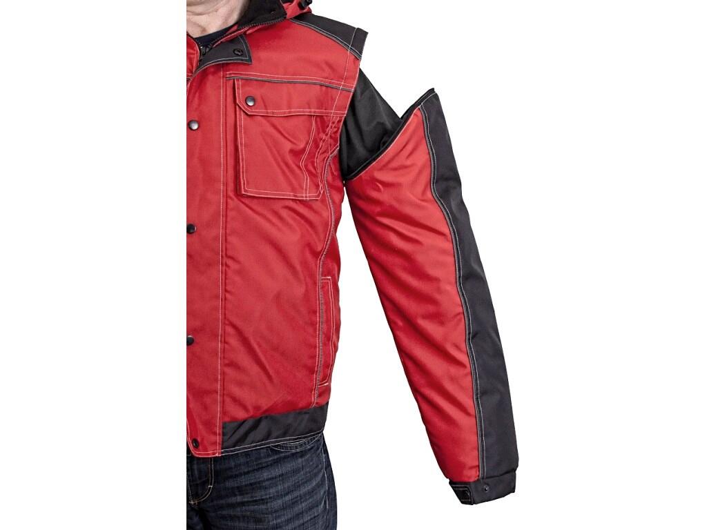 VESTE REMBOURRÉE POUR HOMMES 2EN1 IRVINE, HIVER, HOMME, ROUGE-NOIR