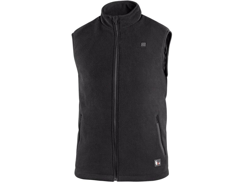 GILET CXS ANTARKTIDA, HOMME, CHAUFFANT, POLAIRE, NOIR