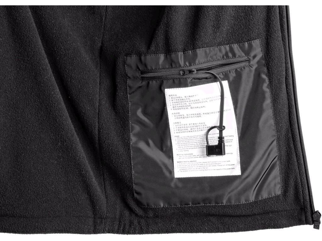 GILET CXS ANTARKTIDA, HOMME, CHAUFFANT, POLAIRE, NOIR
