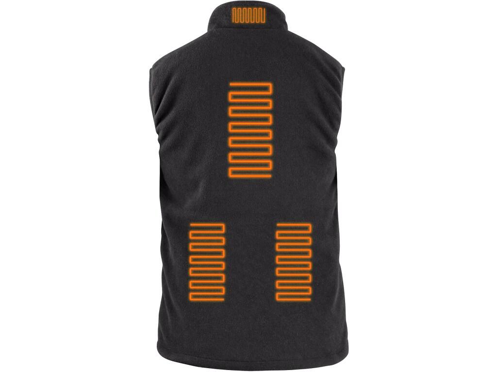 GILET CXS ANTARKTIDA, HOMME, CHAUFFANT, POLAIRE, NOIR