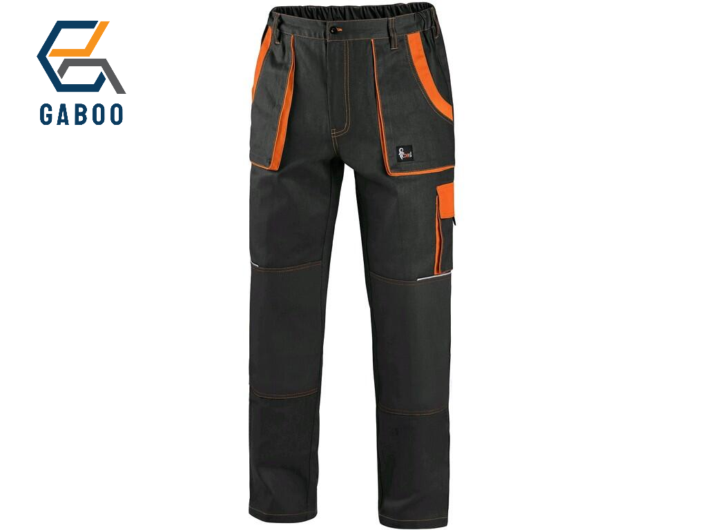 ARBEITSHOSE CXS LUXY JOSEF, HERREN, SCHWARZ-ORANGE