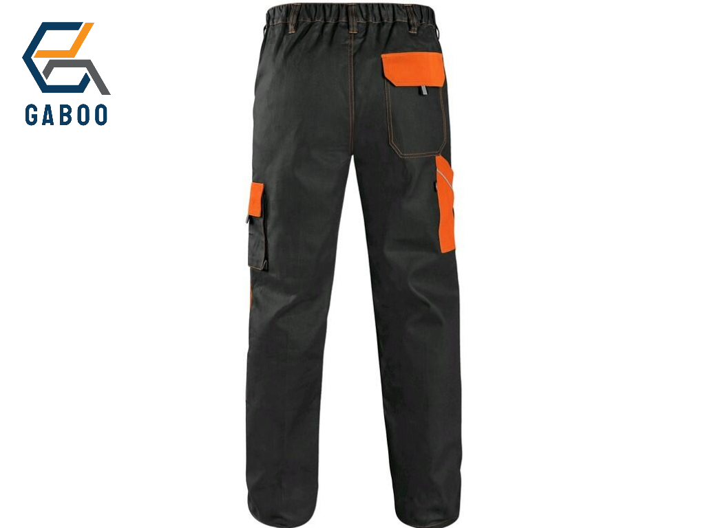 ARBEITSHOSE CXS LUXY JOSEF, HERREN, SCHWARZ-ORANGE