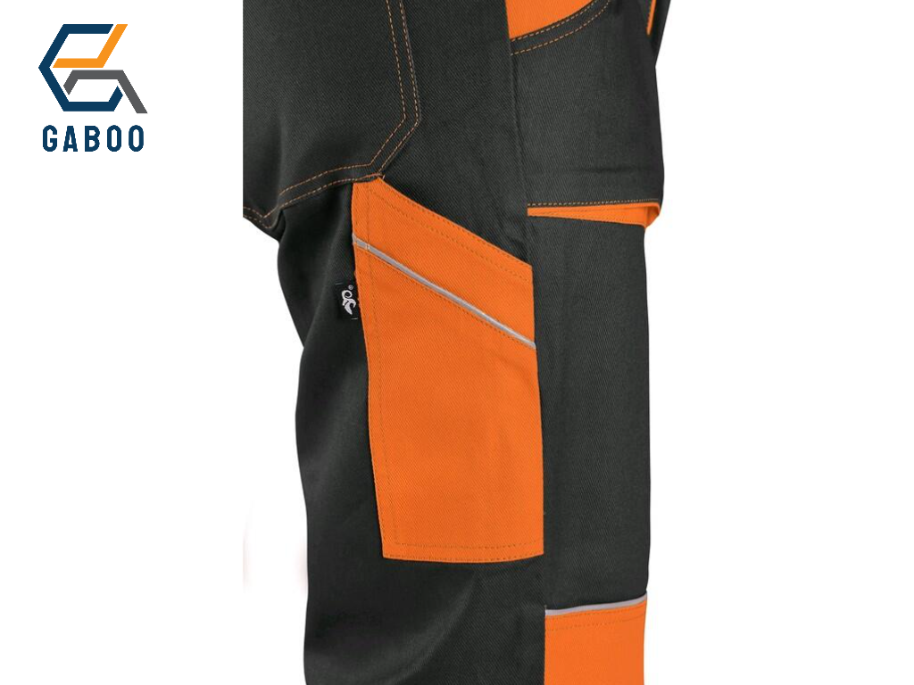ARBEITSHOSE CXS LUXY JOSEF, HERREN, SCHWARZ-ORANGE
