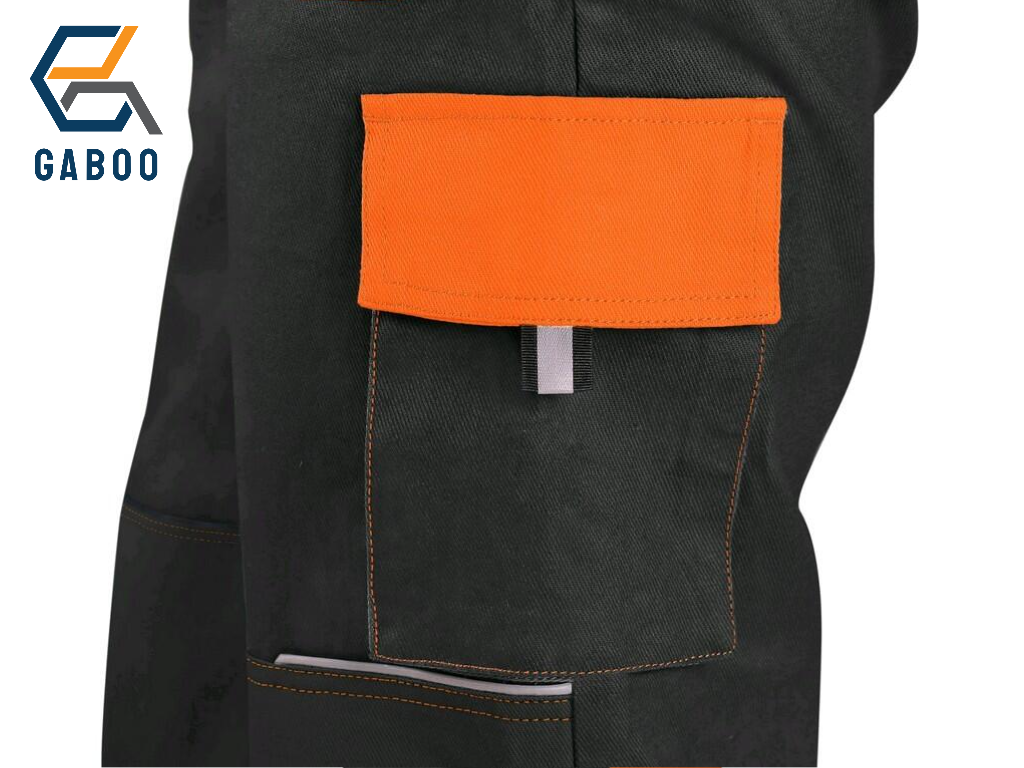 ARBEITSHOSE CXS LUXY JOSEF, HERREN, SCHWARZ-ORANGE