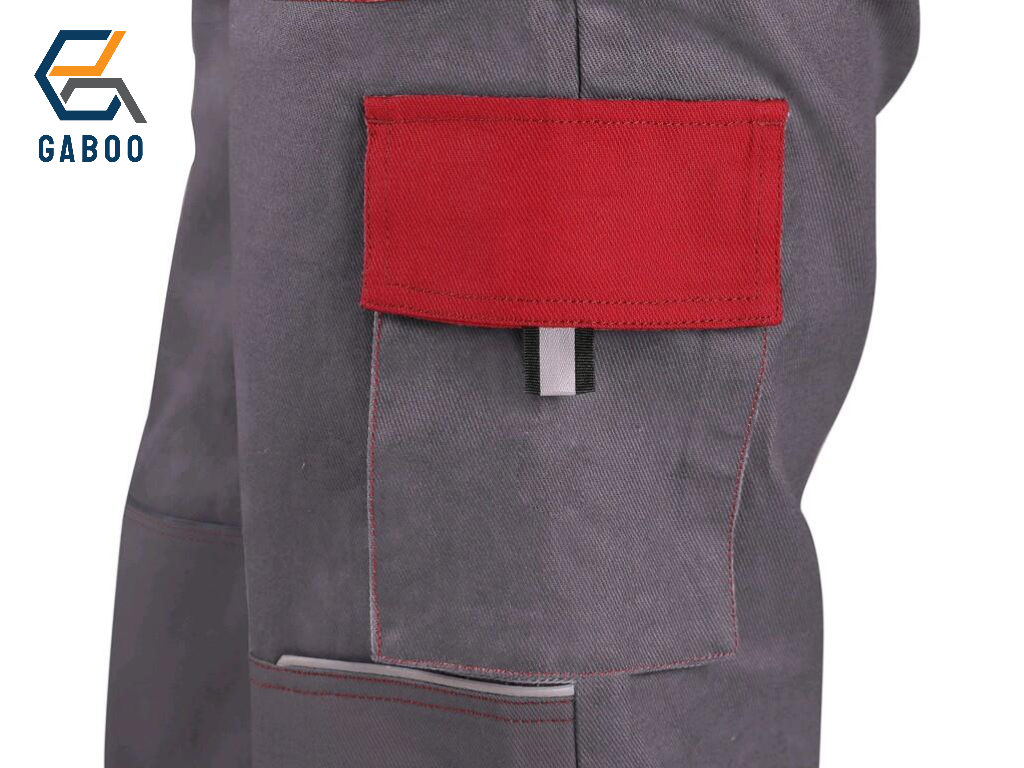 BIBPANTS CXS LUXY ROBIN, DA UOMO, GRIGIO-ROSSO