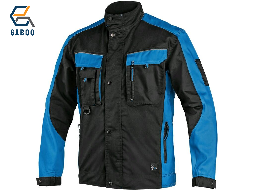 JACKET CXS SIRIUS BRIGHTON, BLACK-BLUE