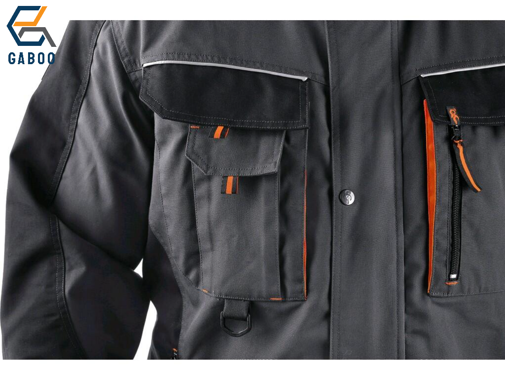 JACKE SIRIUS LUCIUS, HERREN, GRAU-ORANGE