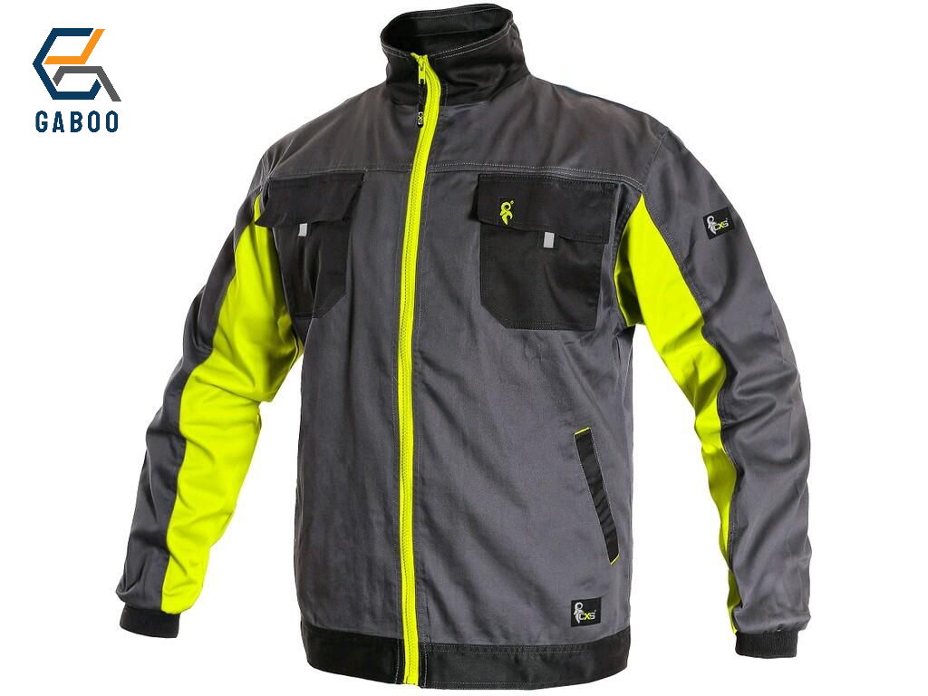 VESTE CXS PHOENIX PERSEUS, GRIS-JAUNE