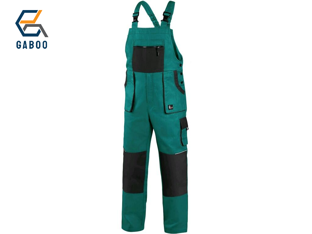 TRÄGERHOSE CXS LUXY ROBIN, LÄNGER, HERREN, GRÜN-SCHWARZ
