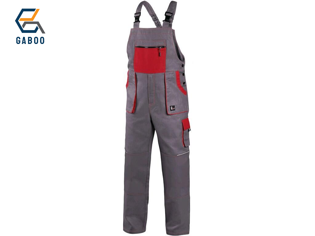 BIBPANTS CXS LUXY ROBIN, DA UOMO, GRIGIO-ROSSO