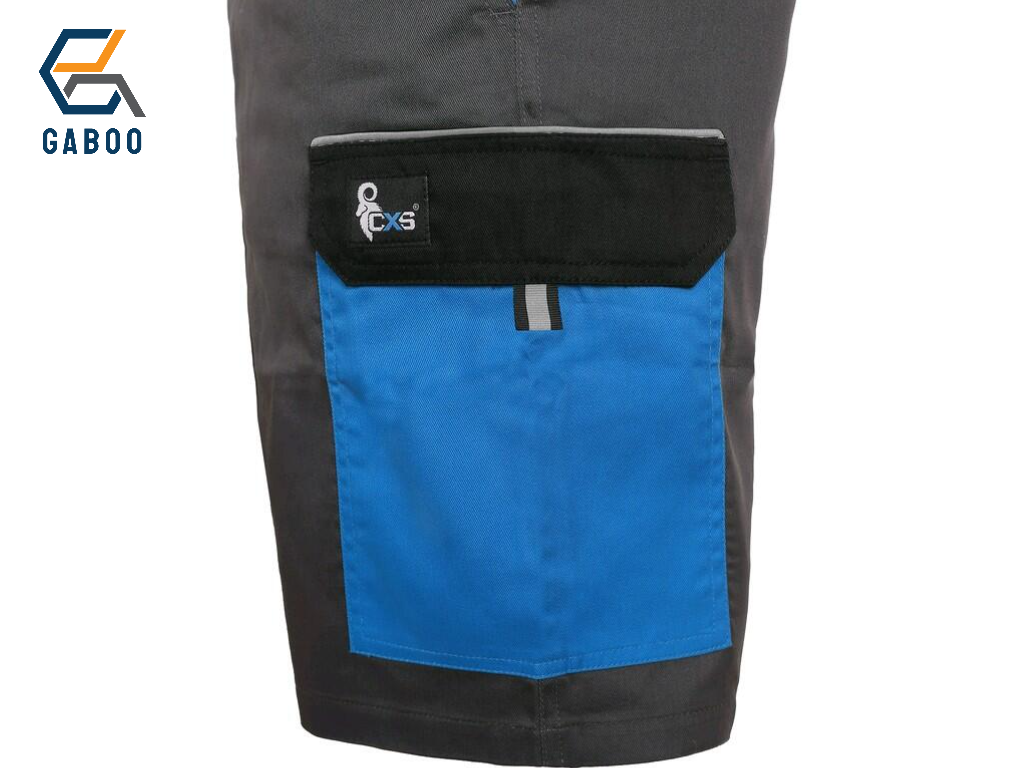HERREN-ARBEITSSHORTS PHOENIX ZEFYROS, GRAU-BLAU