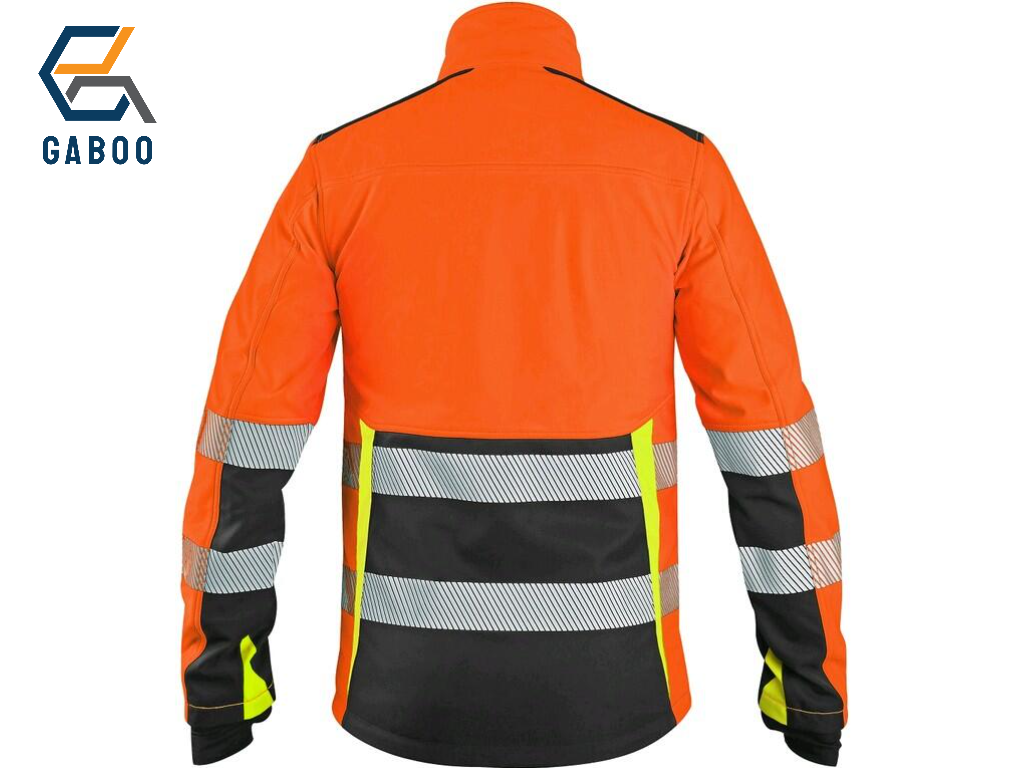 JACKET CXS BENSON, HIGH VISIBLE, SOFTSHELL, YELLOW-BLACK