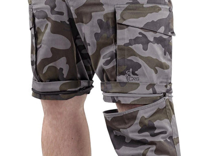 TROUSERS CXS CAMO, MEN'S, CAMUFLAGE, WITH DETACHABLE LEGS