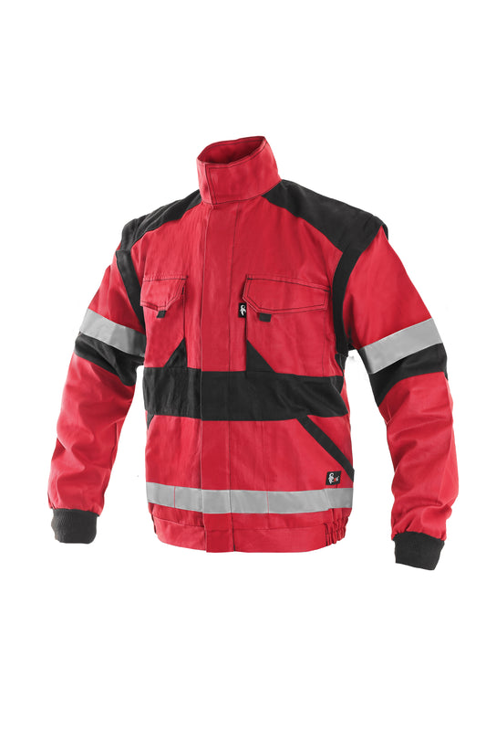 JACKET CXS LUXY BRIGHT, MEN´S, RED-BLACK