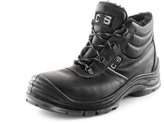 ANKLE FOOTWEAR SAFETY STEEL NICKEL S3, WINTER, BLACK