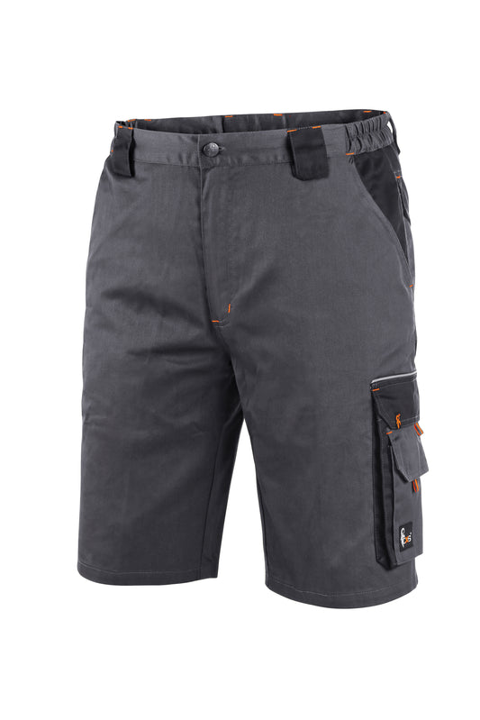 MEN ́S WORKING SHORTS SIRIUS ELIAS, GREY-ORANGE