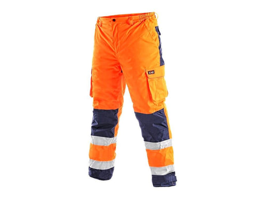 TROUSERS CARDIFF, HIGH VISIBLE, PADDED, MEN´S, ORANGE