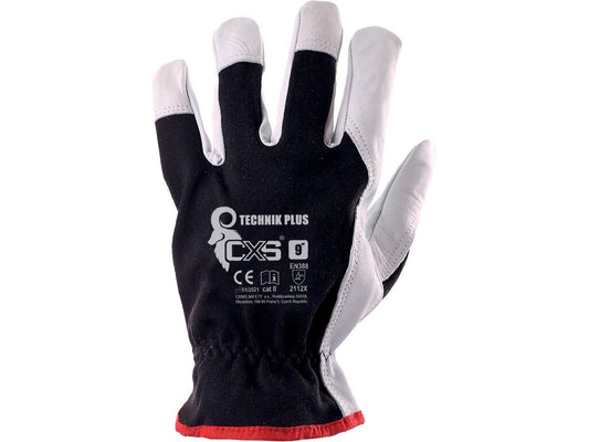 GLOVES TECHNIK PLUS, COMBINED, BLACK-WHITE