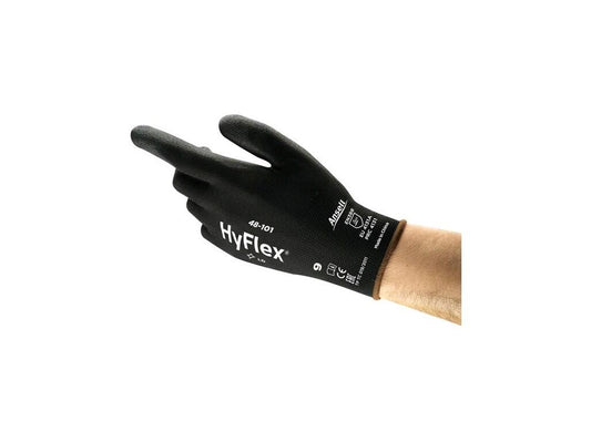 GLOVES ANSELL HYFLEX 48-101, DIPPED IN POLYURETHANE