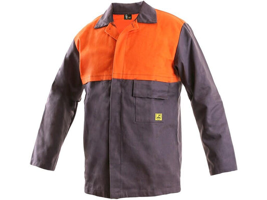 MEN ́S WELDING JACKET MOFOS, WELDING, GREY-ORANGE