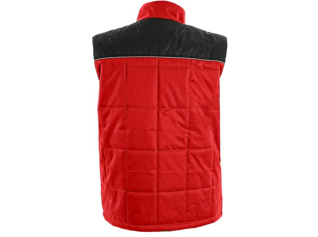 GILET CXS SEATTLE, INVERNALE, UOMO, ROSSO-NERO 