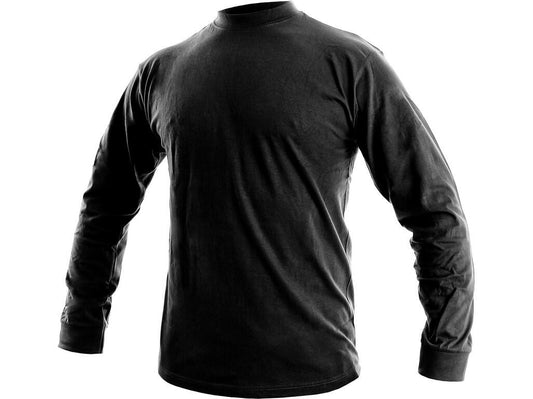 MEN ́S T-SHIRT WITH LONG SLEEVE PETR, BLACK