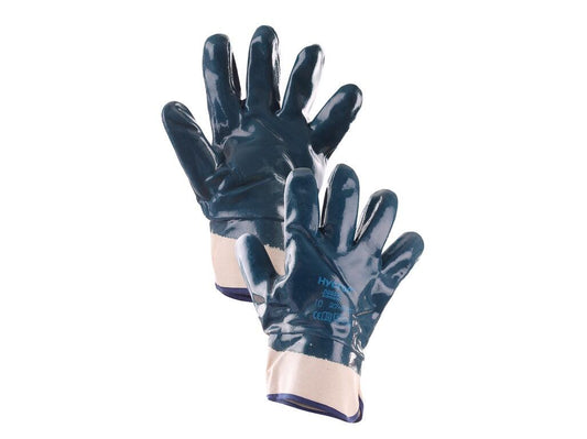 GLOVES ANSELL HYCRON 27-805, DIPPED IN NITRILE