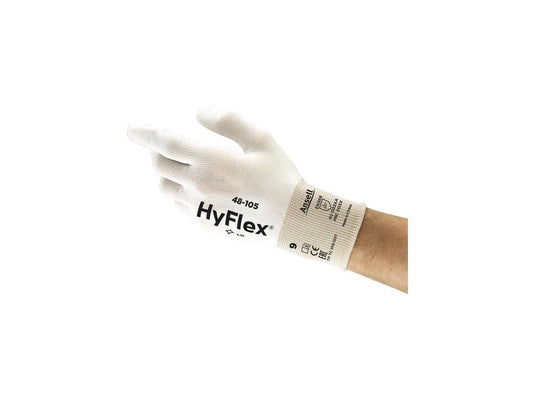 GLOVES ANSELL HYFLEX 48-105, DIPPED IN POLYURETHANE