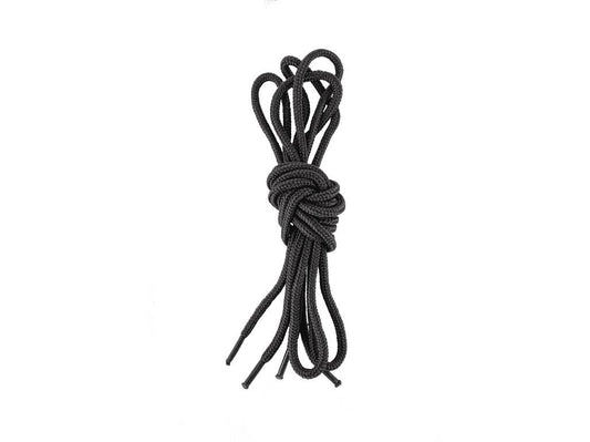 ROUNDED SHOELACES, 90CM, BLACK