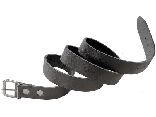 BELT CXS TONGVA, 2,5CM, BLACK, LEATHER