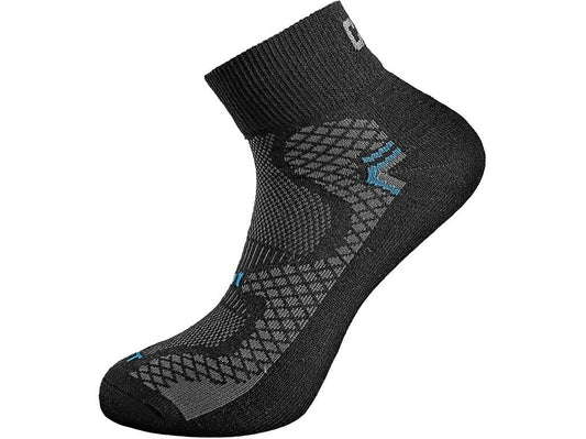 SOCKS CXS SOFT, BLACK-BLUE