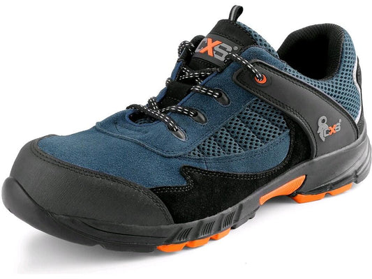 LOW FOOTWEAR CXS LAND EIVISSA S1 WITH STEEL TOE CAP, BLACK-BLUE