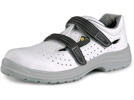 SANDAL CXS PINE O1, PERFORATED, WHITE-GREY