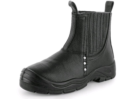 ANKLE FOOTWEAR DRAGO S1,WITH STEEL TOE CAP, BLACK