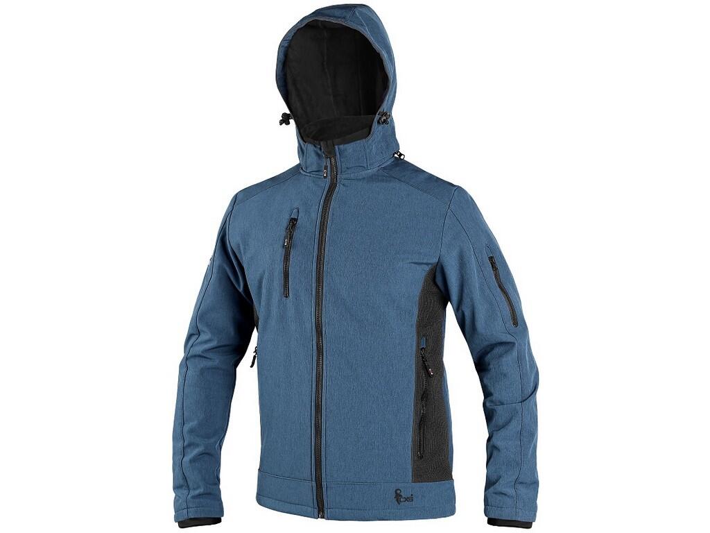 HOMME, VESTE SOFTSHELL DURHAM, BLEU-NOIR 