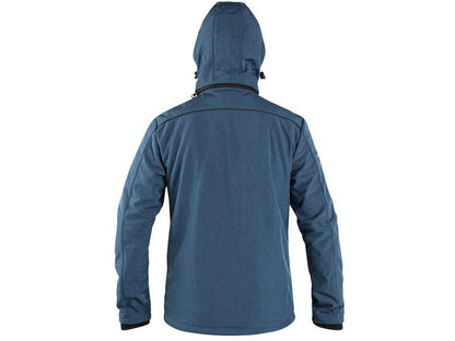 HOMME, VESTE SOFTSHELL DURHAM, BLEU-NOIR 