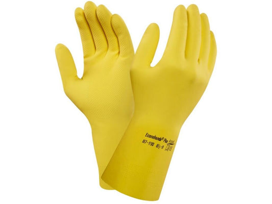 GLOVES ANSELL ECONOHANDS PLUS 87-190, DIPPED IN LATEX