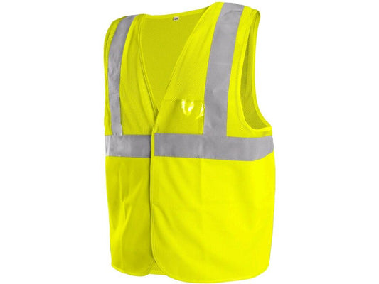 HIGH VISIBLE VEST DORSET, MESH, MEN'S, YELLOW