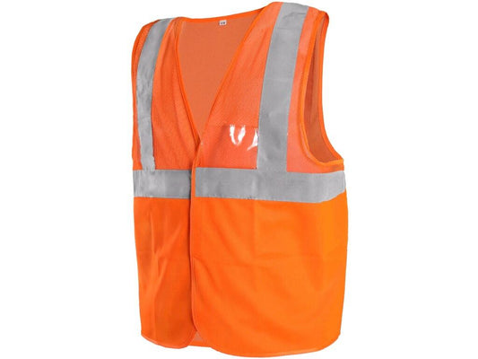 HIGH VISIBLE VEST DORSET, MESH, MEN'S, ORANGE