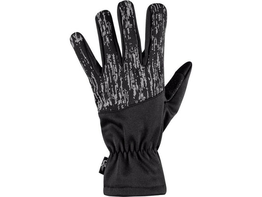 WINTER GLOVES FREY, BLACK, WITH REFLEX PRINTING