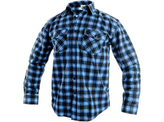 SHIRT TOM, LONG SLEEVE, MEN´S, BLUE-BLACK