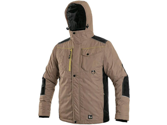 JACKET CXS BALTIMORE, MEN´S, BEIGE - BLACK