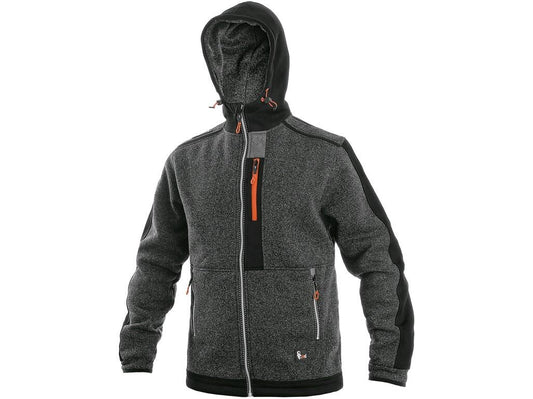 JACKET CXS INDIANAPOLIS, MEN’S, GREY - BLACK - ORANGE