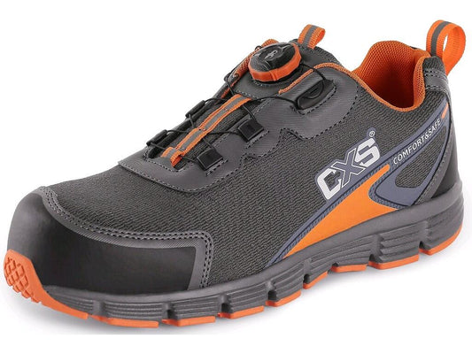 LOW FOOTWEAR CXS ISLAND NAVASSA S1P, GREY - ORANGE